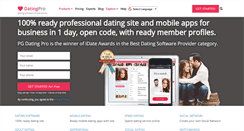 Desktop Screenshot of datingpro.com